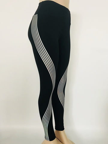 Luminous Women Leggings Fitness High Waist Elastic Legging Breathable Quick Dry Black Workout Pants Woman Sporting Leggins