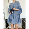 Luxi French sweet long sleeve floral dress in 2022 spring