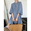 Luxi French sweet long sleeve floral dress in 2022 spring