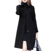 Style Wool Coat Women Blazer Autumn Winter Mid-Length Single-Breasted Blazers Slim Blended Woolen Overcoat blazer mujer