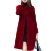 Style Wool Coat Women Blazer Autumn Winter Mid-Length Single-Breasted Blazers Slim Blended Woolen Overcoat blazer mujer