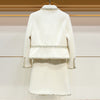 Suits Women Two Piece Set Autumn Winter Tweed Office Ladies Runway Designer Jacket Tops A Line Mini Skirt Clothes