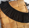 White Black Organ Pleated Soft Chiffon Fabric Lace Fringe Ribbon Sewing Dress Collar Neckline Cuffs DIY Guipure Decor