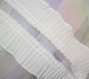 White Black Organ Pleated Soft Chiffon Fabric Lace Fringe Ribbon Sewing Dress Collar Neckline Cuffs DIY Guipure Decor