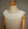 White Black Organ Pleated Soft Chiffon Fabric Lace Fringe Ribbon Sewing Dress Collar Neckline Cuffs DIY Guipure Decor