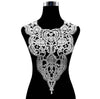 flower white Embroidery lace fabric trim ribbon DIY sewing bridal applique collar craft guipure dress wedding decor