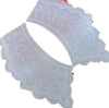 white cotton Embroidery Lace Fabric DIY applique collar trim ribbon neckline craft Sewing guipure wedding dress decor