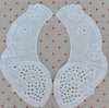 white cotton Embroidery Lace Fabric DIY applique collar trim ribbon neckline craft Sewing guipure wedding dress decor