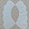 white cotton Embroidery Lace Fabric DIY applique collar trim ribbon neckline craft Sewing guipure wedding dress decor