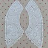 white cotton Embroidery Lace Fabric DIY applique collar trim ribbon neckline craft Sewing guipure wedding dress decor
