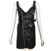 Faux Soft Leather Mini Dress Sexy Turn-down Collar Slim Pu Motorcycle Zipper Retro Black Leather Punk Sundress