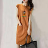 M-3XL Big Size Disney Cartoon Mickey Mouse Dresses for Women with Pocket Sleeveless Midi Casual Dress Women Elegant Y2K Dress