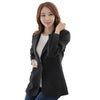 M-3XL Brand Solid Single-Button Lapel Plus Size Blazer Women Long Sleeve Suit Coat Ladies Outerwear Autumn Winter Clothing 9521