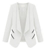 MAKE Hot Vintage Women Basic Slim Suit Foldable Blazer Slim Fit Jacket Cardigan Outwear