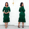 MD Elegant Office Lady Dresses African Bodycon Dashiki Robe Women Business Clothes 2022 Spring Summer Outfit Party Vestido