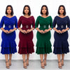 MD Elegant Office Lady Dresses African Bodycon Dashiki Robe Women Business Clothes 2022 Spring Summer Outfit Party Vestido