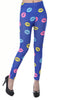 Women Comic clown with lipstick Leggings Cartoon Printed high Stretch Girls Legging Punk Rock Cartoon pattern 2301c
