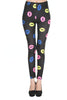 Women Comic clown with lipstick Leggings Cartoon Printed high Stretch Girls Legging Punk Rock Cartoon pattern 2301c