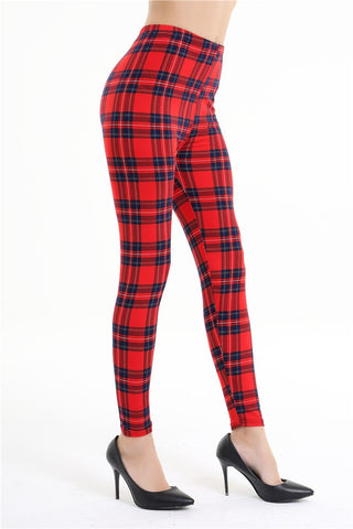 Women Leggings Fashion Lattice Printing Legging Sexy Silm Legins High Waist Stretch Trouser Pants A9005