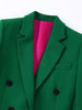 MESTTRAF 2023 Sexy Design Double Breasted Buttoned Green Blazer Coat Vintage Long Sleeve Welt Pockets Female Outerwear