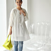 MICOCO Q1930C  Literature and art  Restoring ancient ways  Temperament melting  Bud silk  collage  loose  shirt  dress