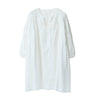 MICOCO Q1930C  Literature and art  Restoring ancient ways  Temperament melting  Bud silk  collage  loose  shirt  dress