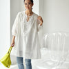 MICOCO Q1930C  Literature and art  Restoring ancient ways  Temperament melting  Bud silk  collage  loose  shirt  dress