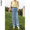 MISHOW 2022 Jeans For Women Summer Long Pants Casual Denim Streetwear High Waist Trousers Female Clothing MXA29K0036