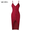 Sexy Deep V Neck Solid Split Dress Women Sleeveless Casual Summer Dress 2022 Sling Dresses Robe Femme party nightclub