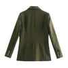 MOLAN Women Blazer Office Wear Metallic Buttons Long Sleeve Pockets Vintage Blazer Spring Jacket Female Vintage Outfit