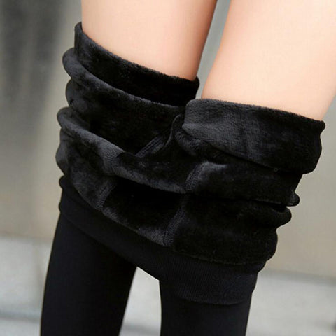 New Fashion Women's Autumn And Winter High Elasticity And Good Quality Thick Velvet Pants Warm Workout Leggings