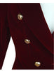 MUMUZI Brand Spring Women Slim Velvet Blazer Jacket Double Breasted Simple Lady Blazers High Grade OL Clothing