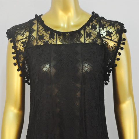 Summer Dress 2022 New Women Casual Beach Short Dress Tassel Black White Mini Lace Dress Sexy Party Dresses Vestidos S-XXL