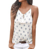 XXL Women Summer Print Sleeveless Vest Shirt Tank Tops female ladies Stylish floral print V-Neck camis top fashion 2022