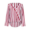 top female Autumn Women Ladies Striped Long Sleeve Irregular Work Office Blouse Top Tee stripe female shirt
