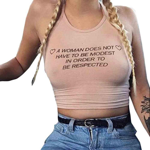 women vest letters printed Slim fashion sling wrapped chest small vest wild trend camisole women #5