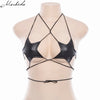 2022 New Women Summer Sexy Ladies Black Star Bra Bustier Top Simple Hanging Neck Tank Casual Women Bras Tops