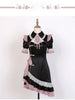 Maid Lolita Kawaii Dress Sexy Costumes Hollow Out Women Harajuku Aesthetic Cosplay Anime Dresses Lace Trim Y2k Clothes