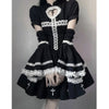 Maid Lolita Kawaii Dress Sexy Costumes Hollow Out Women Harajuku Aesthetic Cosplay Anime Dresses Lace Trim Y2k Clothes