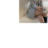 Maisie Women Blazer Skirt Plaid Long Sleeve Mini Spring Autumn Notched  Elegant Office High Street Lady Tops Sandr-