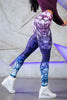 Mandala leggings Purple Cube Gradient Magic Print Leggings Put Hip High Waist Legging Slim Pants fitness leggings Sweatpants