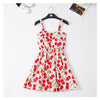 Marwin 2022 New Off shoulder ruffle Dot summer Dress women white strap chiffon beach Boho party sexy dresses vestido furits