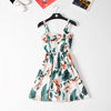 Marwin 2022 New Off shoulder ruffle Dot summer Dress women white strap chiffon beach Boho party sexy dresses vestido furits