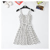 Marwin 2022 New Off shoulder ruffle Dot summer Dress women white strap chiffon beach Boho party sexy dresses vestido furits