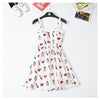 Marwin 2022 New Off shoulder ruffle Dot summer Dress women white strap chiffon beach Boho party sexy dresses vestido furits