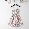 Marwin 2022 New Off shoulder ruffle Dot summer Dress women white strap chiffon beach Boho party sexy dresses vestido furits