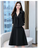 Matching Set Blazer And A-Line Skirts Women England Style Double Breasted Short Empire Blazer Feminino Femme Two Piece Set
