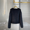 Material the black quilted jacket fund of 2023 autumn winters is 100% cotton silk velvet coat to keep warm