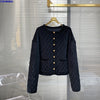 Material the black quilted jacket fund of 2023 autumn winters is 100% cotton silk velvet coat to keep warm