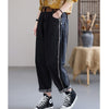 Max LuLu 2022 Blue Denim Harem Pants Autumn Women Casual Loose Jeans Female Button Harajuku Trousers Vintage Straight Pantalons